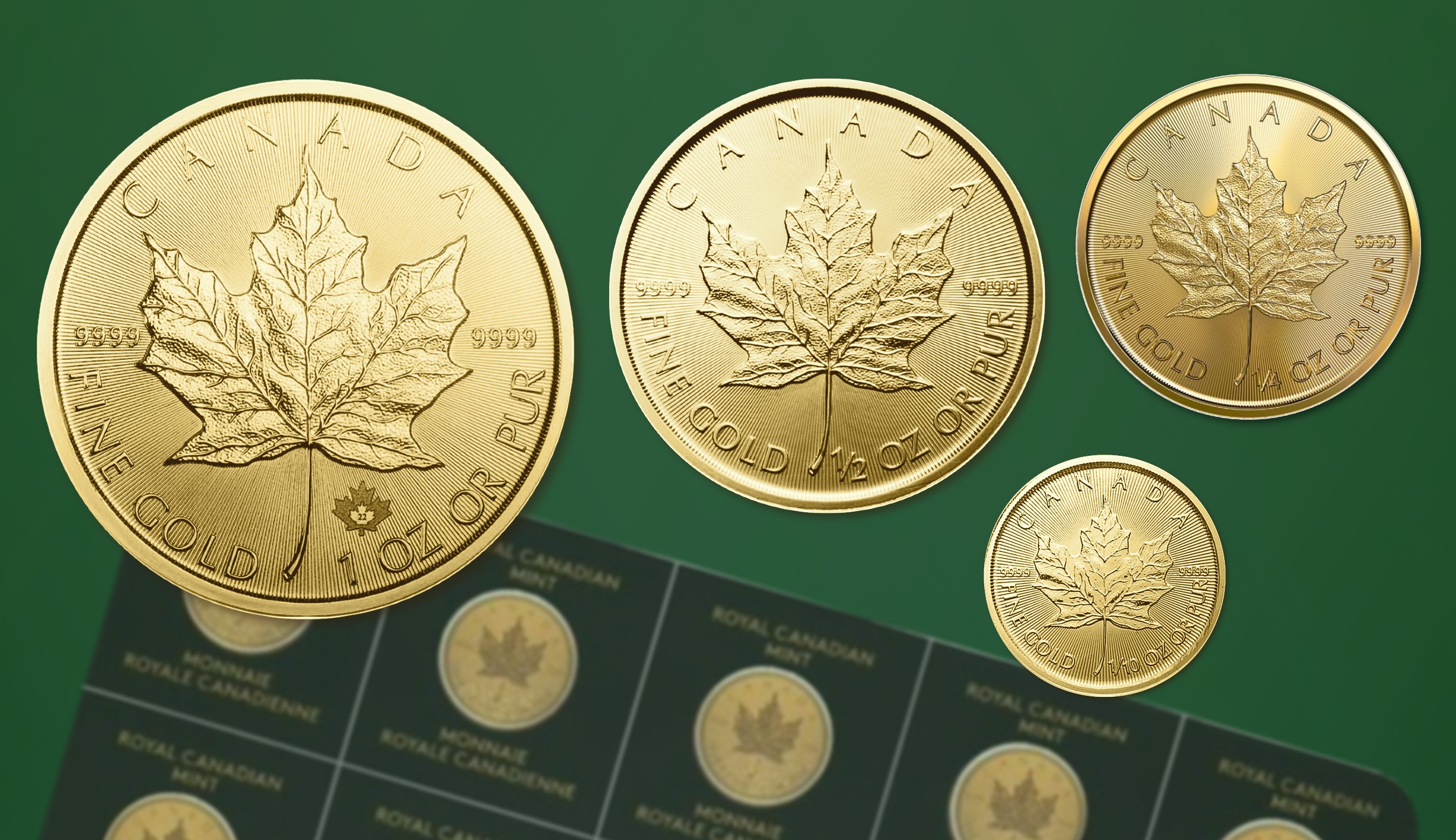 Maple Leaf Goldbmünzen